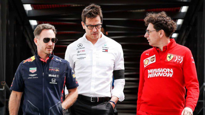 Toto Wolff With Red Bull & Ferrari Bosses