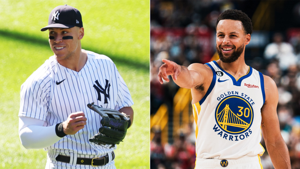 Aaron Judge and Steph Curry
