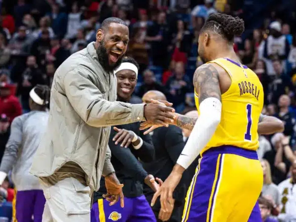 LeBron James' Quirky Handshake With D'Angelo Russell Is Now Viral On ...