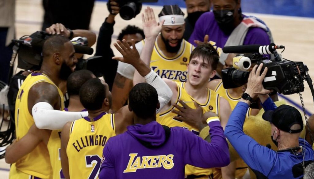 LeBron James Austin Reaves Lakers Source: Los Angeles Times