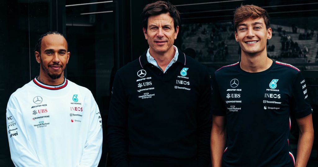 Mercedes Toto Wolff Lewis Hamilton George Russell