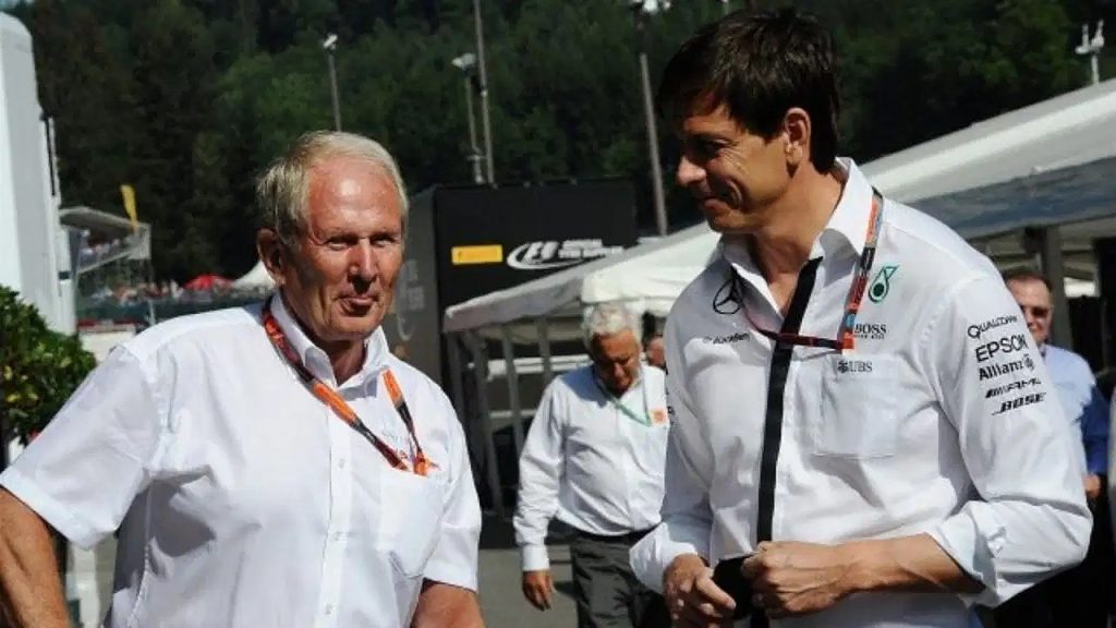 Toto Wolff Mercedes Boss Helmut Marko Red Bull Advisor