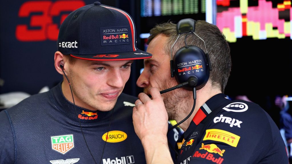 Lee Stevenson Red Bull F1 Chief Mechanic With Max Verstappen