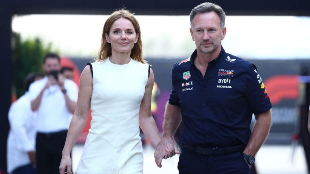 Christian Horner with wife